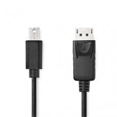 Nedis CCGL37400BK20 - Mini DisplayPort - DisplayPort 1.2 | Mini DisplayPort Zástrčka - DisplayPort Zástrčka | 2 m Nedis CCGL37400BK20 - Mini DisplayPort - DisplayPort 1.2 | Mini DisplayPort Zástrčka - DisplayPort Zástrčka | 2 m