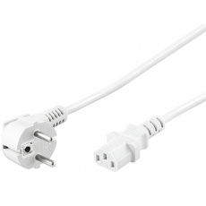 PremiumCord Kabel síťový 230V k počítači 3m bílý PremiumCord Kabel síťový 230V k počítači 3m bílý