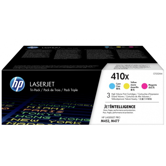 HP 410X 3-pack CMY, CF252XM