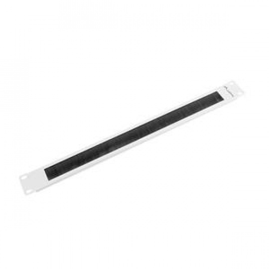 LANBERG 19" BRUSH PANEL 1U GREY
