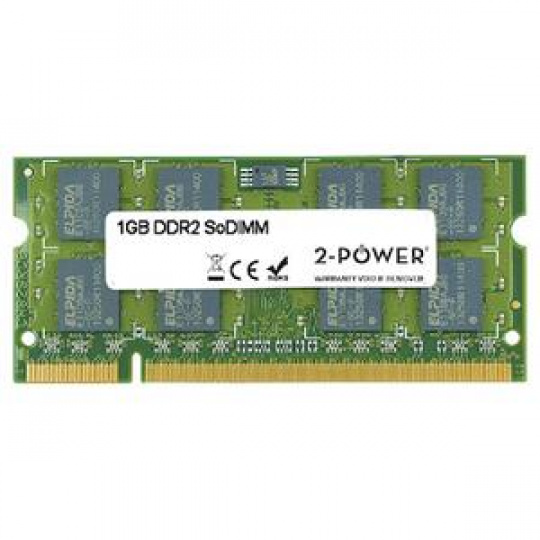 2-Power 1GB PC2-5300S 667MHz DDR2 CL5 SoDIMM 1Rx8 (DOŽIVOTNÍ ZÁRUKA)