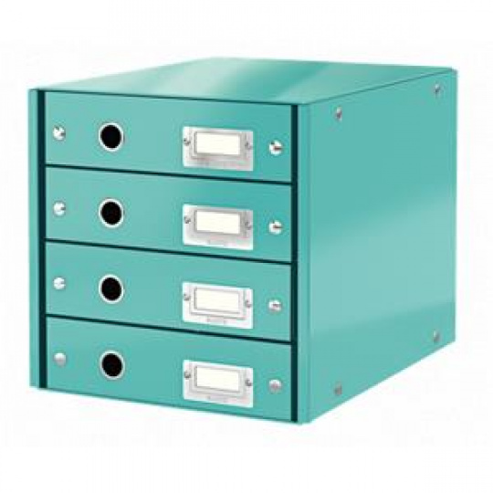 LEITZ Zásuvkový box  Click&Store, 4 zásuvky, ledově modrá