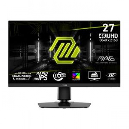 MSI Gaming monitor MAG 272URDF E16 27" Rapid IPS/UHD/160Hz/0,5ms/2xHDMI/DP/USB-A,B/Výsk.nast/Pivot/černá MSI Gaming monitor MAG 272URDF E16 27" Rapid IPS/UHD/160Hz/0,5ms/2xHDMI/DP/USB-A,B/Výsk.nast/Pivot/černá