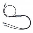 Kabel C-TECH USB Type-C PD 100W power splitter, 0,7m + 2x0,5m, černý