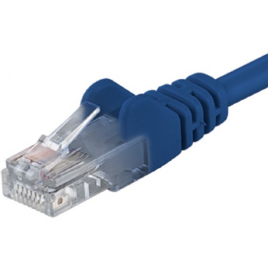 PremiumCord Patch kabel UTP RJ45-RJ45 level 5e 2m modrá