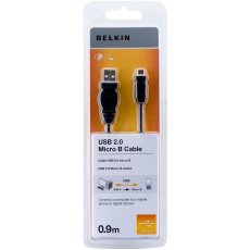 BELKIN USB 2.0 A - Micro B Cable 0.9m BELKIN USB 2.0 A - Micro B Cable 0.9m
