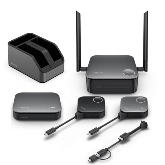 BenQ VS25 InstaShow, USB-C,HDMI (s USB-A), 4K, 64 uživatelů, 2 tlačítka Plug and Play, Bezdrátový prezentační systém