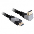 Delock Kabel High Speed HDMI with Ethernet – HDMI A samec > HDMI A samec pravoúhlý 4K 1 m