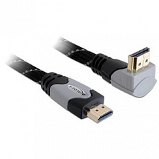 Delock Kabel High Speed HDMI with Ethernet – HDMI A samec > HDMI A samec pravoúhlý 4K 1 m