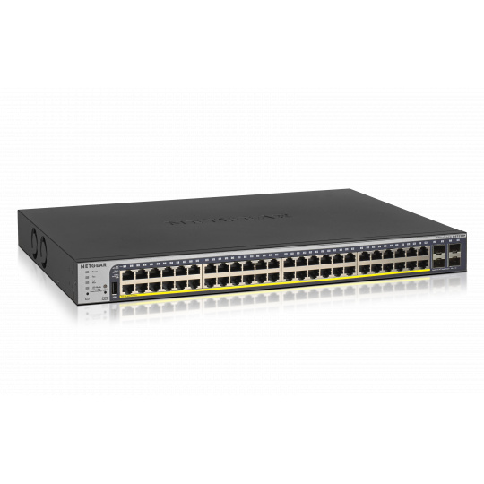 NETGEAR 48-Port Gigabit PoE+ (380W)  SmartManaged Pro Switch with 4 SFP Ports