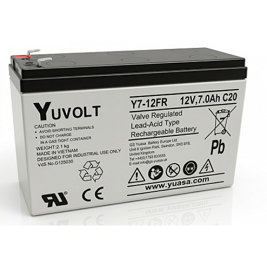Yuasa YUVOLT Y7-12FR VdS (12V; 7Ah, F1) Yuasa YUVOLT Y7-12FR VdS (12V; 7Ah, F1)