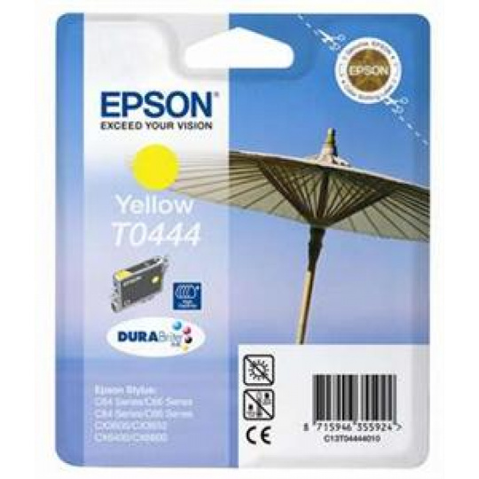 EPSON yellow C64/C66/C84/C86/CX3650/CX6400 HiCap  T0444 DURABrite