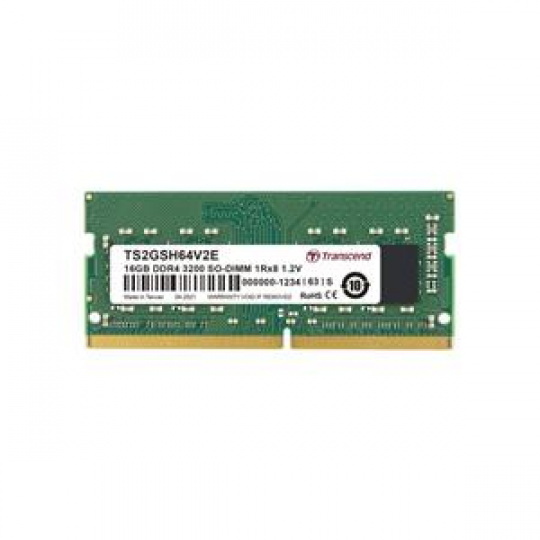 Transcend paměť 16GB SODIMM DDR4 3200 1Rx8 2Gx8 CL22 1.2V