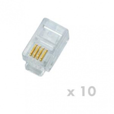 DATACOM Plug UTP CAT3 4p4c- RJ10 lanko (10ks)