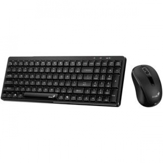 Genius LuxeMate Q8100 Set klávesnice a myši, bezdrátový, CZ+SK layout, 2,4GHz, USB přijímač, černý Genius LuxeMate Q8100 Set klávesnice a myši, bezdrátový, CZ+SK layout, 2,4GHz, USB přijímač, černý