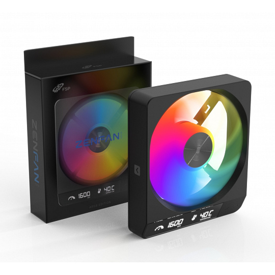 FSP Ventilátor ZENFAN-BA, A.RGB, Black