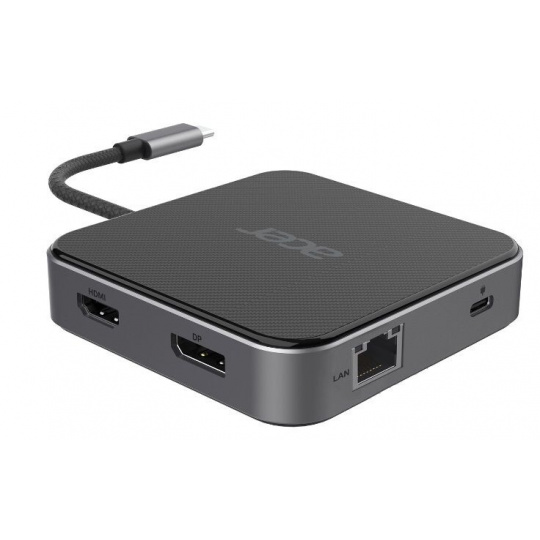 Acer 7in1 USB4 8K Multi Display hub (HDMI, DP, USB, RJ, PD 100W))