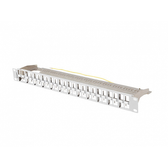 PATCH PANEL PRÁZDNÝ 48 PORTŮ 1U 19" FTP PRO MODULY KEYSTONE ŠEDÝ LANBERG PATCH PANEL PRÁZDNÝ 48 PORTŮ 1U 19" FTP PRO MODULY KEYSTONE ŠEDÝ LANBERG