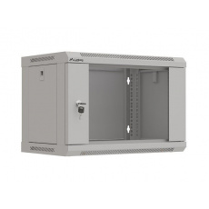 LANBERG 19" RACKOVÁ SKŘÍŇ PRO MONTÁŽ NA STĚNU 6U/540X350 (FLAT PACK) S PROSKLENÝMI DVEŘMI ŠEDÁ