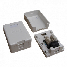 DATACOM UTP 1xRJ45 zásuvka CAT6 na omítku (protiprachová) DATACOM UTP 1xRJ45 zásuvka CAT6 na omítku (protiprachová)