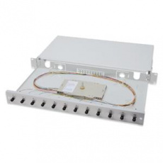 Digitus Fiber Optic Sliding Splice Box, 1U, Equipped 12x ST, incl. M 25 Screw, Splice Cassette Color Pigtails OM3, Adapter Digitus Fiber Optic Sliding Splice Box, 1U, Equipped 12x ST, incl. M 25 Screw, Splice Cassette Color Pigtails OM3, Adapter