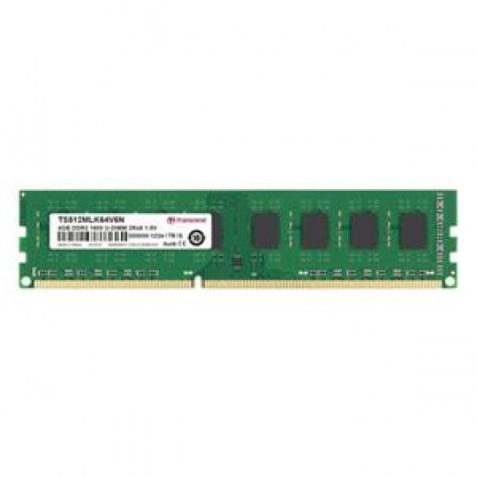 Transcend 4GB  DDR3 1600MHz non-ECC Unbuffered CL11 240-Pin DIMM Dual Rank Memory Module