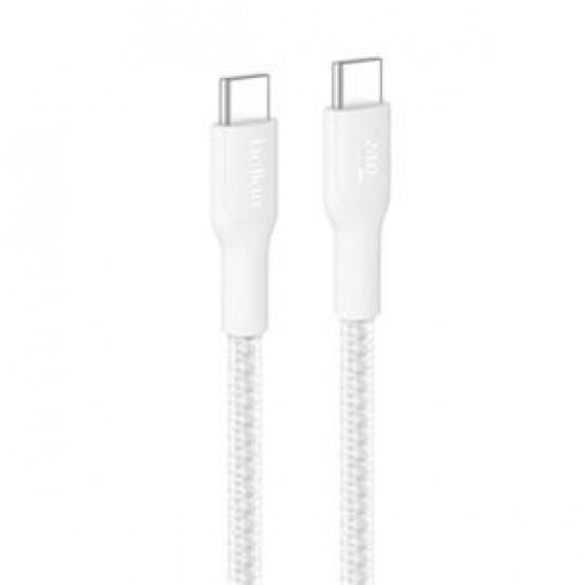 Belkin BOOST CHARGE™ PRO USB-C/USB-C kabel 240W, 3m, bílý - odolný