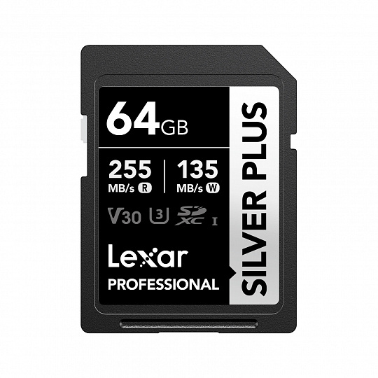 Lexar 64GB Pro SILVER PLUS SDXC C10 V30 U3 Lexar 64GB Pro SILVER PLUS SDXC C10 V30 U3