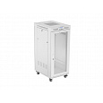 19" VOLNĚ STOJÍCÍ RACKOVÁ SKŘÍŇ 27U 600X800 ŠEDÁ LCD S PERFOROVANÝMI DVEŘMI LANBERG (PLOCHÉ BALENÍ)