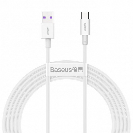 Baseus Superior Series Fast Charging Datový Kabel USB-A - USB-C 66W 2m White Baseus Superior Series Fast Charging Datový Kabel USB-A - USB-C 66W 2m White