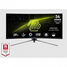 MSI Gaming MAG 342CQRF E20, 34" Rapid VA zakřivený /3440x1440(UWQHD)/200Hz/0,5ms/DP/2xHDMI/Výškově nast./Pivot/černá