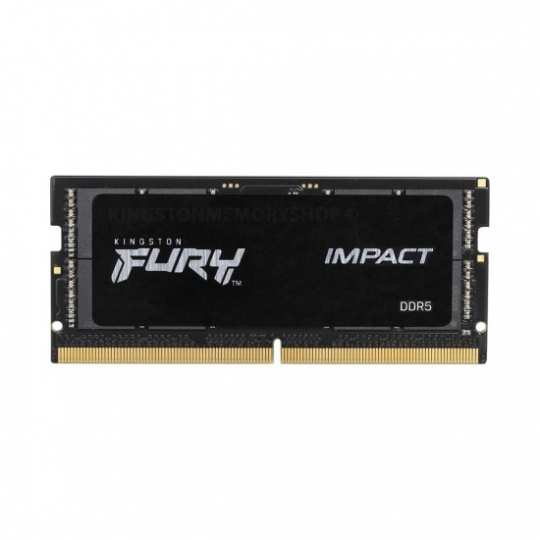 Kingston FURY Impact/SO-DIMM DDR5/16GB/6000MHz/CL38/1x16GB/Black