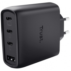 TRUST MAXO 65W 4P GAN CHARGER BLK TRUST MAXO 65W 4P GAN CHARGER BLK