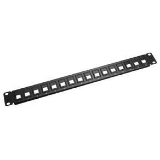 DATACOM 19" Neosazený Patch panel 16 port