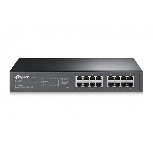 TP-Link TL-SG1016PE 16xGb,(8xPOE+) easy smart rack switch 150W