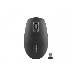 Natec optická myš MERLIN/1600 DPI/Kancelářská/Optická/Drátová USB/Černá