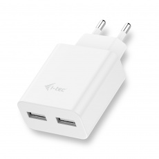 i-tec USB Power Charger 2 Port 2.4A White i-tec USB Power Charger 2 Port 2.4A White