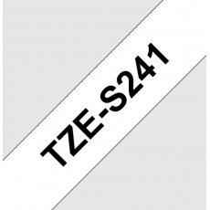 TZE-S241, bílá/černá, 18mm TZE-S241, bílá/černá, 18mm