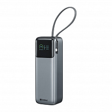 Sandberg All-in1 Powerbank 27000 mAh PD 240W, powerbanka s USB-C kabelem, černá Sandberg All-in1 Powerbank 27000 mAh PD 240W, powerbanka s USB-C kabelem, černá
