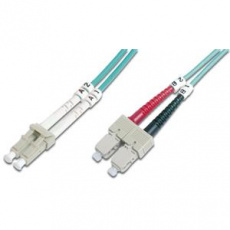 Digitus Fiber Optic Patch Cable, LC to SC, Multimode 50/125 µ, Duplex, Class OM3 10 m Digitus Fiber Optic Patch Cable, LC to SC, Multimode 50/125 µ, Duplex, Class OM3 10 m