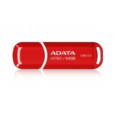 ADATA UV150/64GB/100MBps/USB 3.0/USB-A/Červená