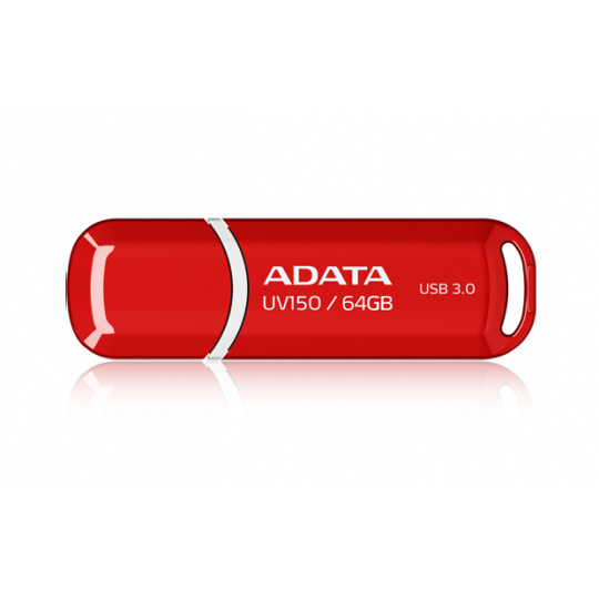 ADATA UV150/64GB/100MBps/USB 3.0/USB-A/Červená