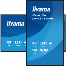 43" iiyama LH4375UHS-B2AG:IPS,4K UHD,Android,24/7 43" iiyama LH4375UHS-B2AG:IPS,4K UHD,Android,24/7