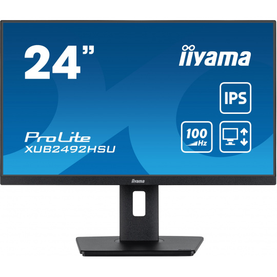 iiyama ProLite/XUB2492HSU-B6/23,8"/IPS/FHD/100Hz/0,4ms/Black/3R