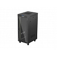 19" VOLNĚ STOJÍCÍ RACKOVÁ SKŘÍŇ 27U/600X800 (FLAT PACK) S PROSKLENÝMI DVEŘMI LCD ČERNÁ LANBERG V2