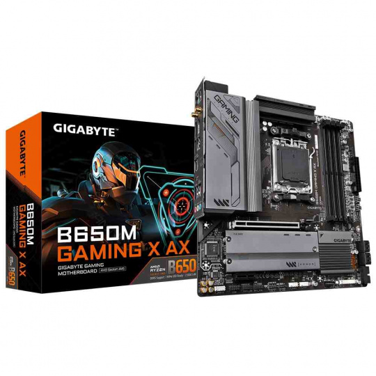 GIGABYTE AM5 B650M GAMING X AX, AMD B650, 4xDDR5, 2xDP, 1xHDMI, WI-FI, mATX