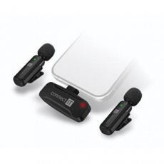 CONNECT IT Wireless Lavalier mikrofon Lightning konektor (2 ks + receiver) set ČERNÝ CONNECT IT Wireless Lavalier mikrofon Lightning konektor (2 ks + receiver) set ČERNÝ