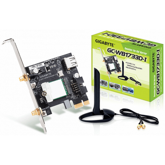 GIGABYTE PCI-E Wifi+BT 1733MBps 802.11a/b/g/n/ac