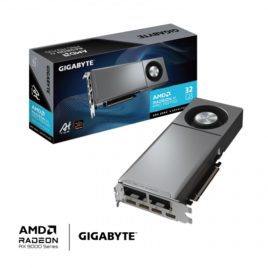 GIGABYTE Radeon™ AI PRO R9700 AI TOP 32G GIGABYTE Radeon™ AI PRO R9700 AI TOP 32G