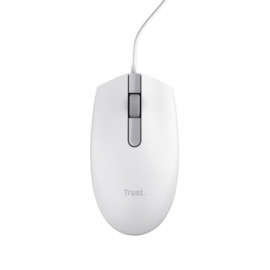 Trust TM-101W/Kancelářská/Optická/1 200 DPI/Drátová USB/Bílá
